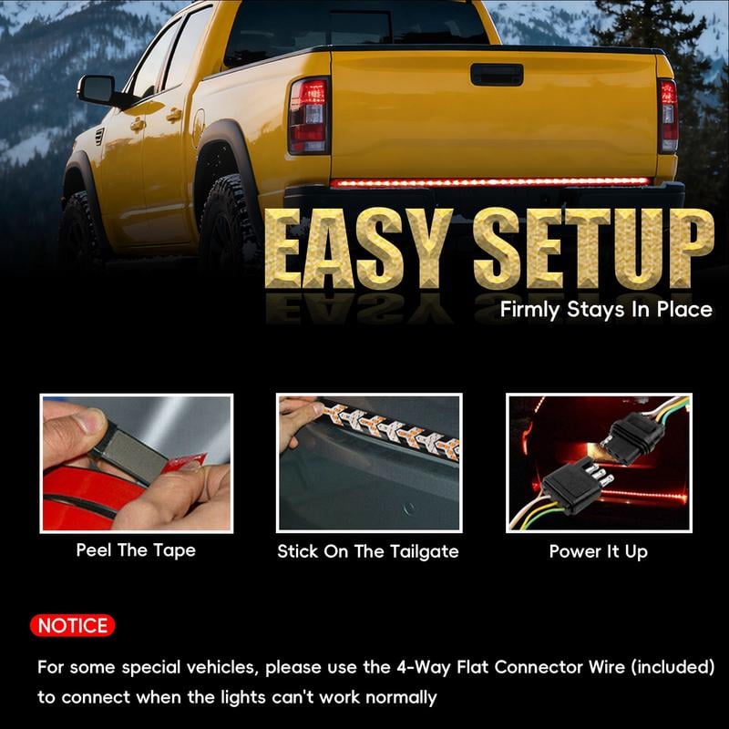 ✨New Year promotion: 60% discount 🎁60-Inch LED Tailgate Light Bar Strip